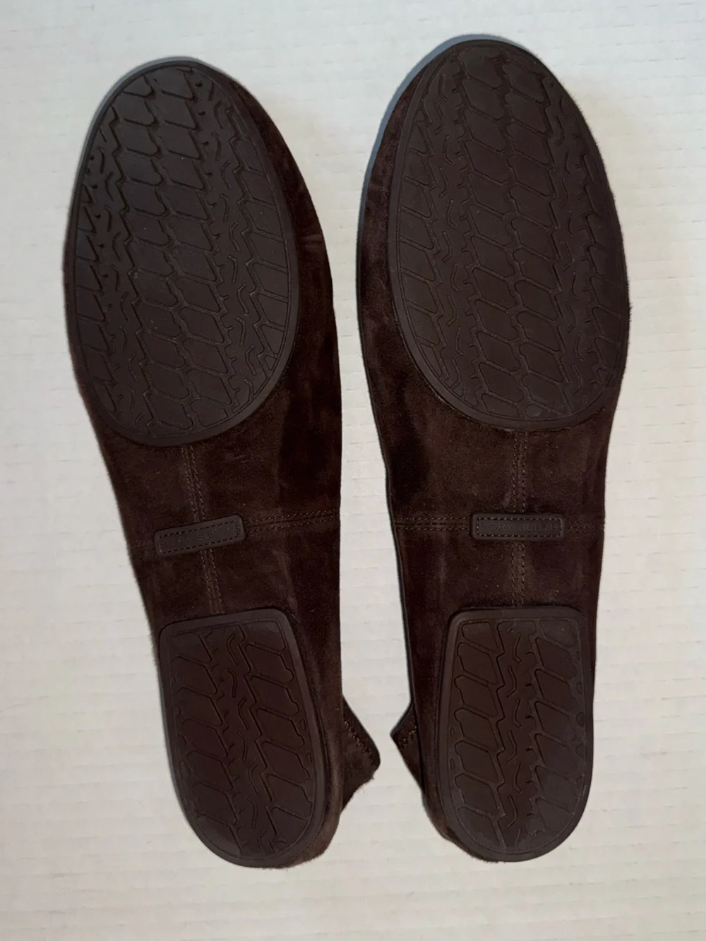 TORY BURCH Dark Cocoa Brown Suede Leather REVA Travel Foldable Ballet Flats 8.5